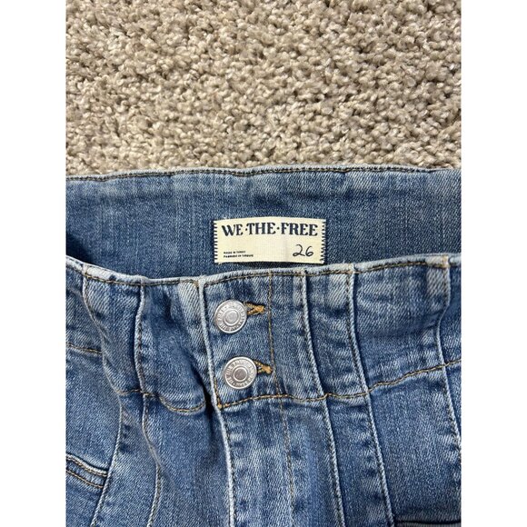 Free People x We The Free Women's 26 Jayde Flare in Sunburst Blue - Picture 6 of 12